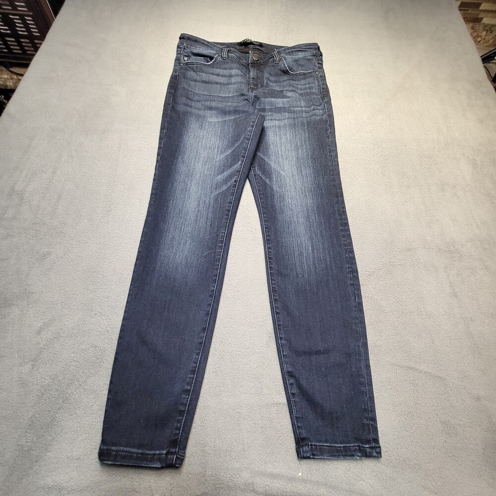 Liverpool Jeans Womens 8 Blue Ankle Skinny Distressed Stretch Denim